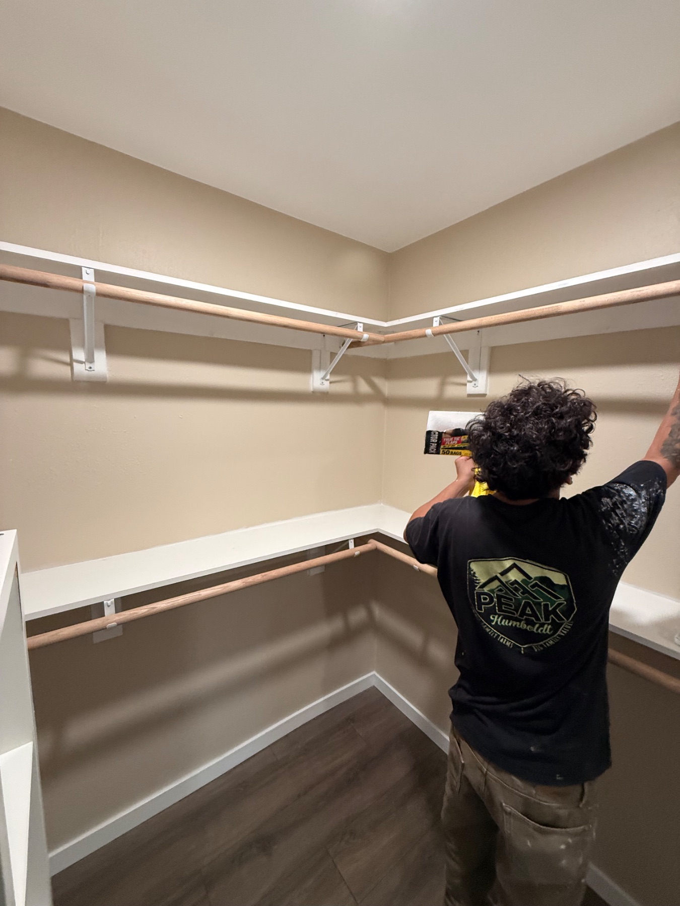 New closet shelves in Bellflower